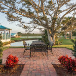 outdoor patio and gazebo by Lake Okeechobee